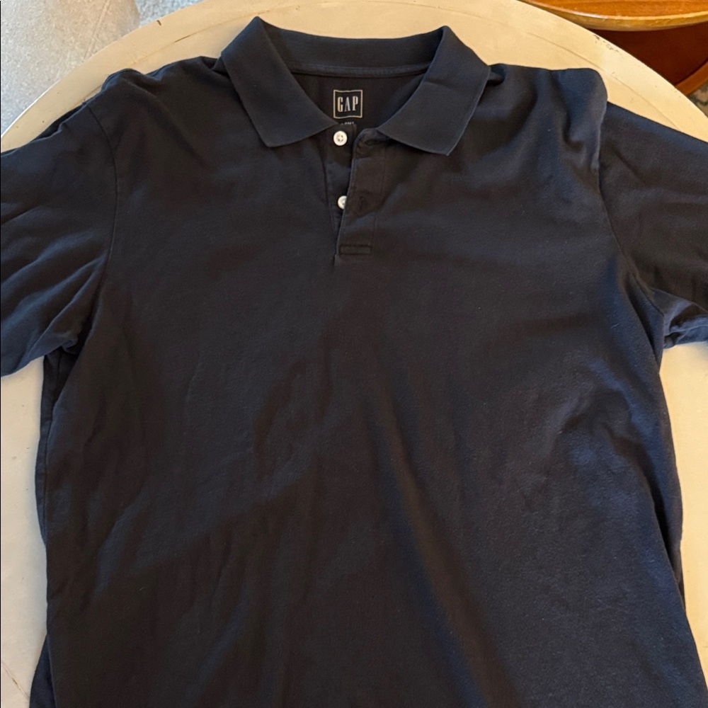 GAP Men's Dark blue Polo Shirt large TALL